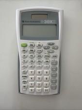 Texas Instruments TI-30XIIS Scientific Calculator White Gray Tested Works