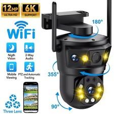 16X ZOOM 6K 12MP berwachungskamera Aussen WLAN PTZ WiFi IP Kamera Outdoor Alert
