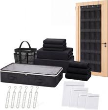 18 Pcs Complete College Dorm Essentials Set XL Twin Comforter Set over the Door