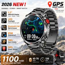 UK 2026 New Medical Grade Smart Watch Blood Pressure Oxygen Heart Rate Bluetooth