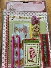 Strawberry Shortcake Back To School Binder Set 2 Folders Notebook Ruler More