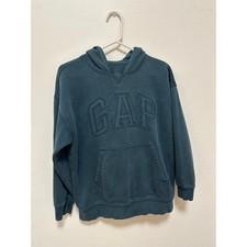 Gap Teen Blue Pullover Hoodie Sweatshirt Classic Logo Pocket Casual Comfy