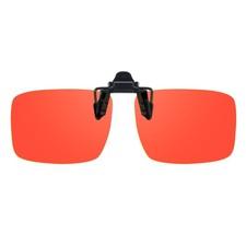 Trysee Blue Light Clip Ons for Glasses Men Women Medium, C01 Orange