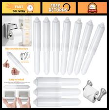 40 Pcs White Toilet Paper Roller Replacement Rods - Spring Loaded Plastic Spindl