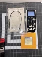 Texas Instruments TI-84 Plus Silver Edition Graphing Calculator Bundle Tested