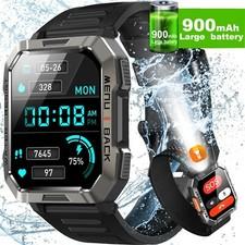 Blackview Smartwatch Herren, Fitnessuhr mit Telefonfunktion Kompass Sportuhr Uhr
