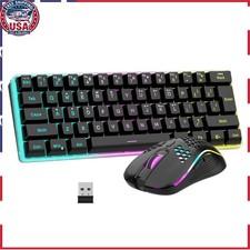 RedThunder Wireless Gaming Keyboard & Mouse Combo - Rgb Mechanical Feel