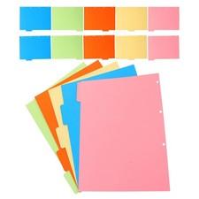 3 Sets Loose-leaf Notebook Tabs Separator Page Folder Dividers Binder