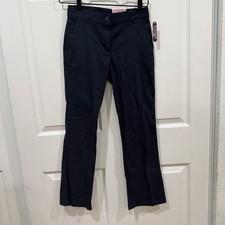 Chaps Boys Navy Blue Stretch Skinny Bootcut School Uniform Pants Size 12 Regular