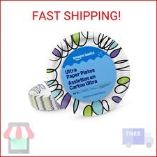 Amazon Basics Ultra Paper Plates, 10 Inch, Disposable, 44 Count, Packaging May V