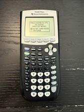 Texas Instruments Graphing Calculator TI 84 Plus (no Batt. ) Working W/ Slide