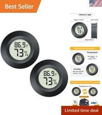 2 Pack Compact Lcd Hygrometer Thermometers for Efficient Environment Monitoring