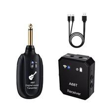 Black Professional Wireless 2.4GHz In-Ear Monitor System Transmitter Receiver