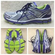 Asics Gel-Pursue Running Shoes Lighting Purple Lime T498N Women’s US Size 10