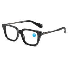 Men Square Anti Blue Light Reading Glasses Women Transparent Lens Glasses Frame
