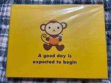 Monkey Notebook Binder Full Set 48 Pages Seals Unused Vintage Showa Era