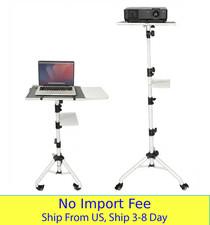Projector Stand Adjustable 29.5-71" Tripod Laptop Stand 2 Shelves