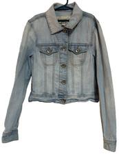 Lei Jean Junior's coat cardigan denim jacket, Size Small