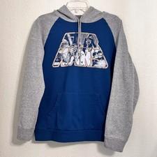 Star Wars Men Boys Juniors Teen L Hoodie Pullover Sweatshirt Graphic Long Sleeve