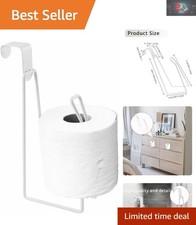 Elegant Over-the-Tank Toilet Paper Holder - Compact & Stainless Steel Design