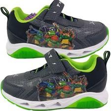 Tmnt Teenage Mutant Ninja Turtles Boys Sneakers Toddlers Size 7 Light-up Shoes