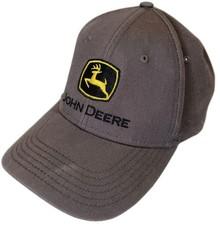 John Deere Martin Equipment Adjustable Hat Cap Cotton Casual Farm Logo Gray