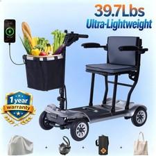 4 Wheel Folding Mobility Scooter Power Wheel Chairs Electric Device For Seniors
