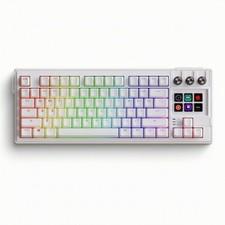 Keyboard with Rotary Knobs Compact for Gaming Setups, Players