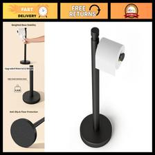 Heavy Duty Toilet Paper Holder Stand - Stainless Steel Free Standing Tissue Roll