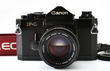 NEAR MINT Appareil photo argentique Canon F-1 noir tardif FD 50mm F1.4...