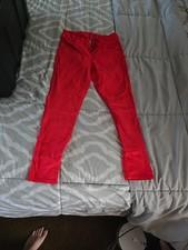 Arizona Super Skinny Red Jeans Juniors 5 Narrow Leg Slender Fit B34