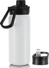 16 oz Insulated Water Bottle with Straw Lids, Stainless Steel Kids Water Bottles