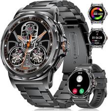 LIGE Montre Connecte Homme 1.43 AMOLED Bluetooth 120 Sport IP68