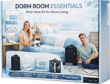 Dorm Room Essentials Set, 5-Piece College Dorm Essentials Kit for Girls & Guys,