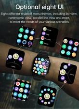 Montre Connecte Homme Femme cran 2,01 Pouces Appel Bluetooth Sport Android iOS