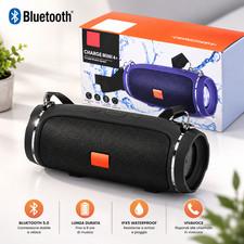 Cassa Bluetooth Portatile Altoparlante Wireless Impermeabile USB Ricaricabile
