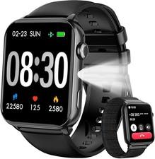 Alexa Smartwatch Damen Herren Fitnessuhr mit Telefonfunktion IP68 Wasserdicht