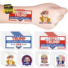 Donald Trump Temporary Tattoos for Adults Teenage Girls Boy, 30 Sheets President