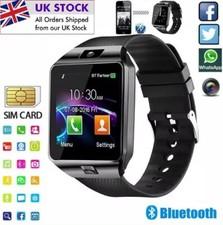 NEW Bluetooth Smart Watch Android with Camera SIM Slot Tracker Steps Sports UK