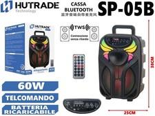 Cassa Bluetooth ricaricabile Portatile 2000 W con microfono e telecomando