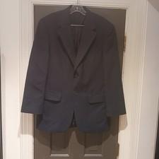 Lands’ End Blazer Men’s Teen 39R Navy Wool 2-Button Sport Coat Jacket