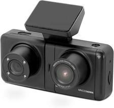 Minolta 2View Dual Dash Camera 1080P HD, 2View Car Camcorder w/ Interior Camera