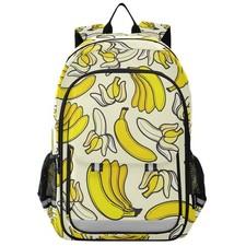 Yellow Banana Backpack School Bag Lightweight Laptop Backpacks Students Trave...