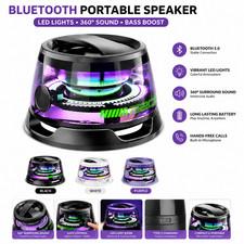 G200 Bluetooth Wireless Speaker Portable LED Light Extra Bass Loud USB Type C UK