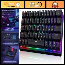 Compact 60% Mechanical Gaming Keyboard - Wired, Blue Switches, Led Backlit, 61 K