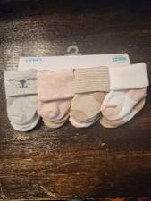 8 pack of Carter's Just One You Girls infant socks aged 0-3 months