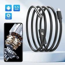 USB Endoscope Borescope Camera (5.5mm) Waterproof Snake Inspection Cam with 6