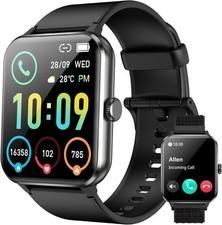 Waterproof Smartwatch Herren Damen FitnessTracker Blutdruck Herzfrequenz Pulsuhr