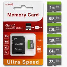 Micro SD Speicherkarte 32GB 64GB 128GB 256GB 512GB 1TB Handy Video Kamera Gaming