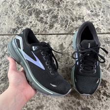 Brooks Ghost 15 Womens Running Shoes Black Purple 101B011 Size 5.5B athletic